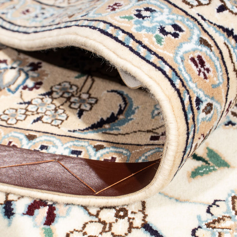 Perzisch tapijt - Nain - Koninklijk vierkant  - 202 x 201 cm - beige