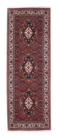 Loper Perzisch tapijt - Bijar - 205 x 74 cm - donkerrood