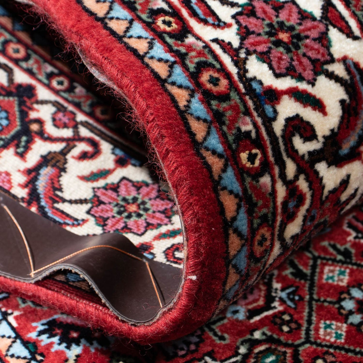 Loper Perzisch tapijt - Bijar - 205 x 74 cm - donkerrood