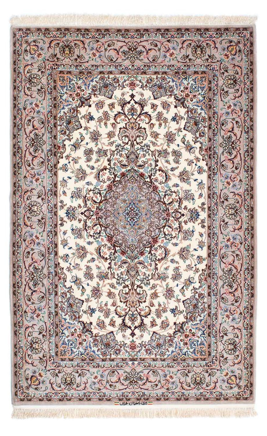 Perzisch tapijt - Isfahan - Premium - 201 x 130 cm - beige