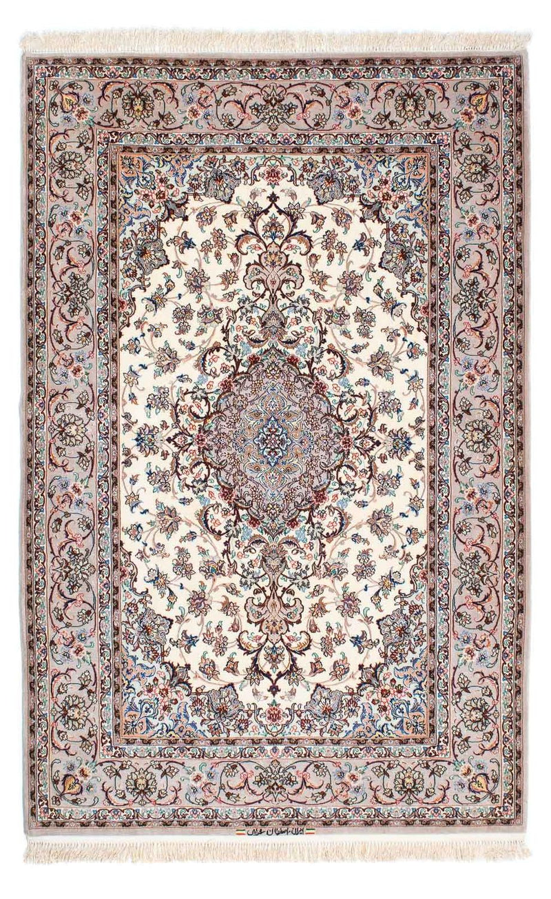 Perzisch tapijt - Isfahan - Premium - 201 x 130 cm - beige