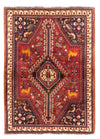 Shiraz Tapijt 113x165cm - Perzisch tapijt - Rechthoekig / Donkerrood / 113 x 165 cm Rechthoekig