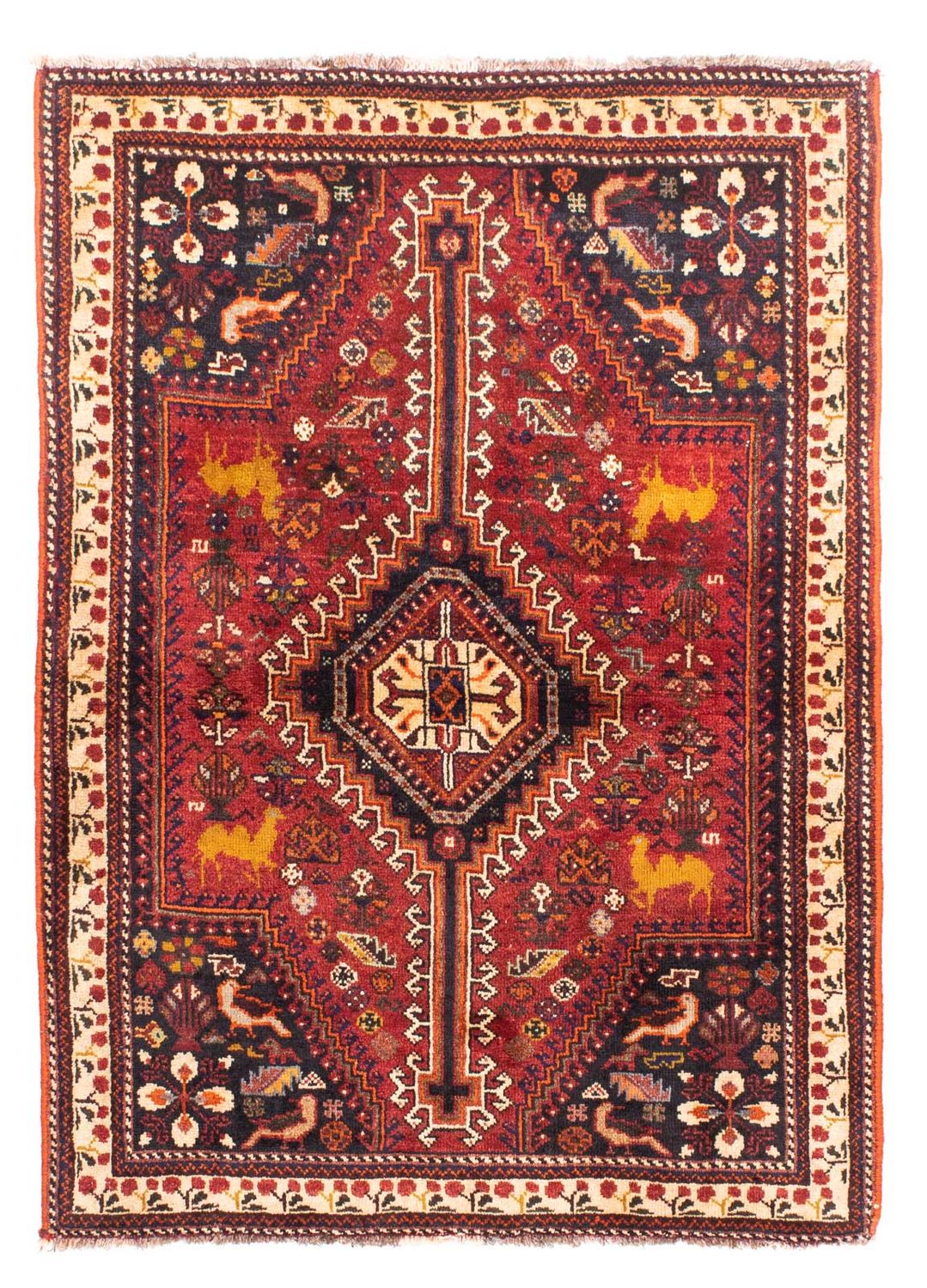 Perzisch Tapijt - Nomadisch - 165 x 113 cm - donkerrood