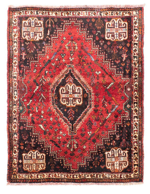 Perzisch Tapijt - Nomadisch - 162 x 117 cm - donkerrood
