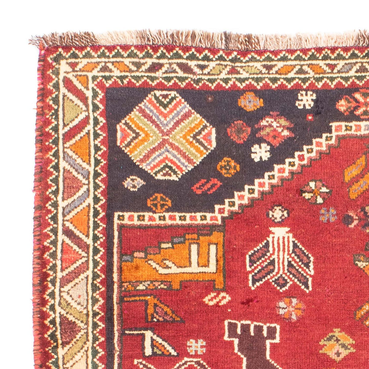 Perzisch Tapijt - Nomadisch - 167 x 120 cm - donkerrood