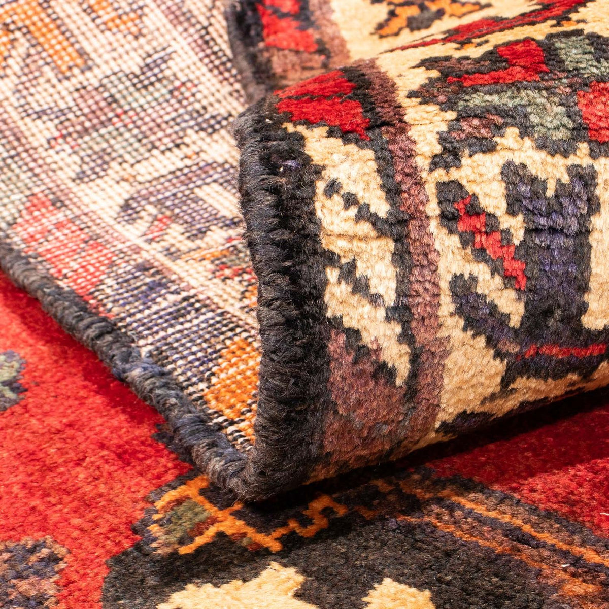 Perzisch Tapijt - Nomadisch - 155 x 110 cm - donkerrood