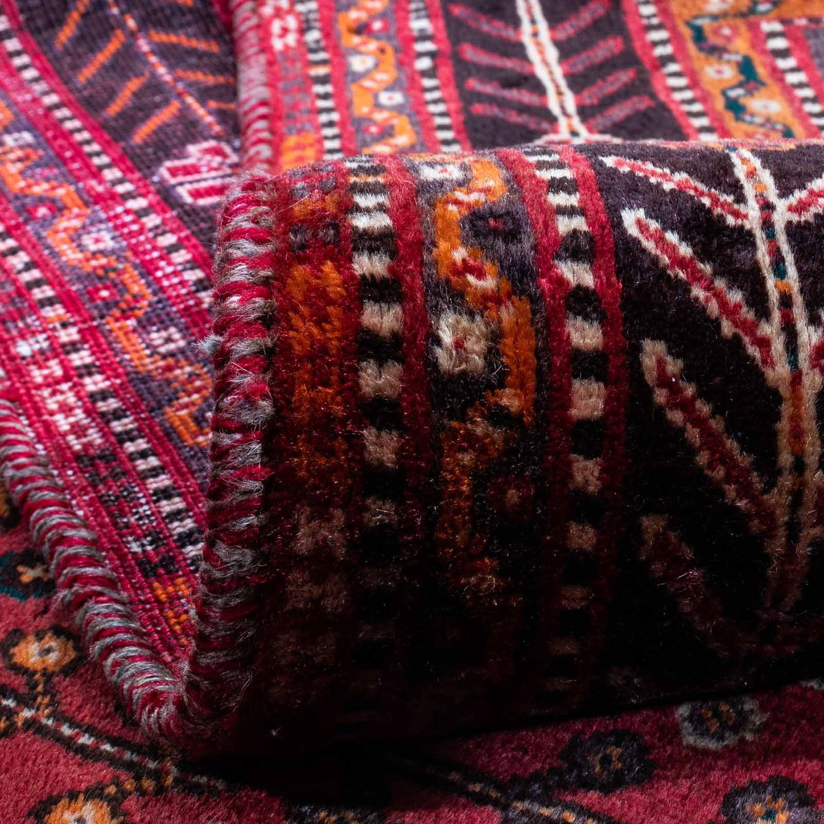 Perzisch Tapijt - Nomadisch - 253 x 160 cm - donkerrood