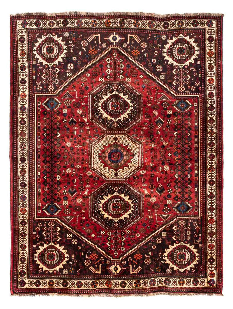 Perzisch Tapijt - Nomadisch - 244 x 183 cm - donkerrood