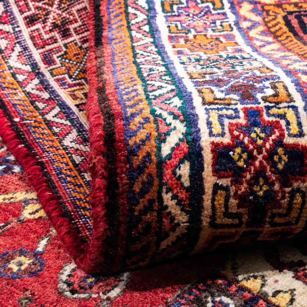 Perzisch Tapijt - Nomadisch - 250 x 153 cm - donkerrood