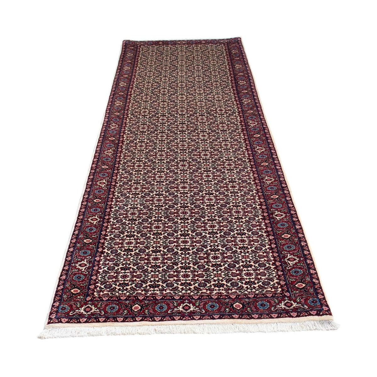 Loper Perzisch tapijt - Bijar - 297 x 86 cm - beige