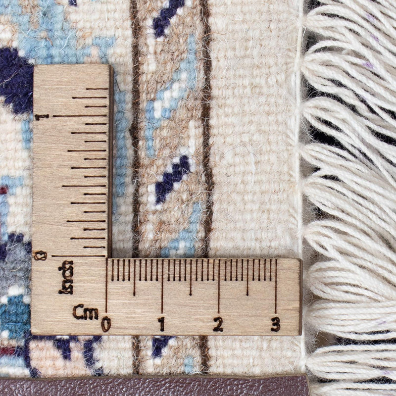 Loper Perzisch tapijt - Nain - Koninklijk - 367 x 75 cm - donkerblauw