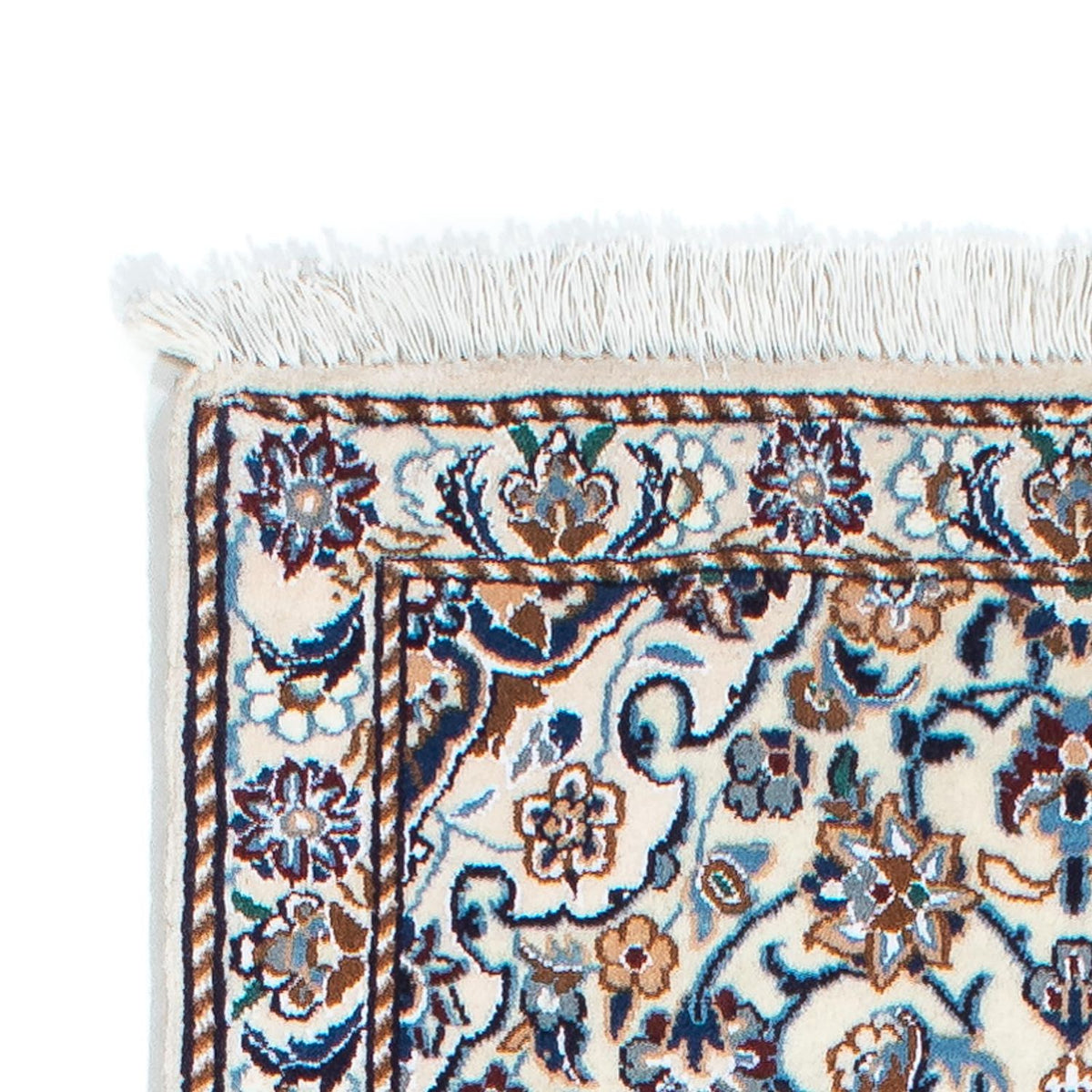 Loper Perzisch tapijt - Nain - Koninklijk - 196 x 59 cm - beige