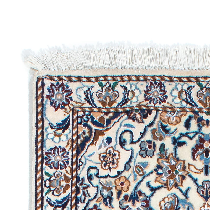 Loper Perzisch tapijt - Nain - Koninklijk - 196 x 59 cm - beige