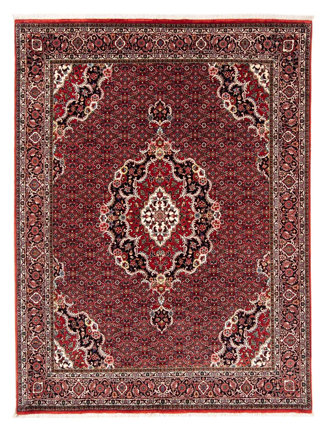 Perzisch tapijt - Bijar - 229 x 172 cm - donkerrood
