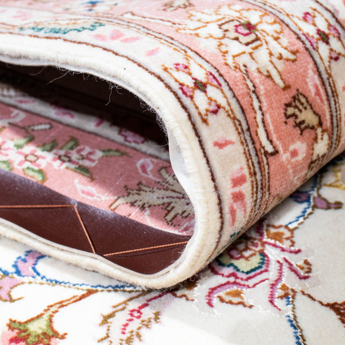 Loper Perzisch tapijt - Tabriz - Royal - 215 x 81 cm - beige