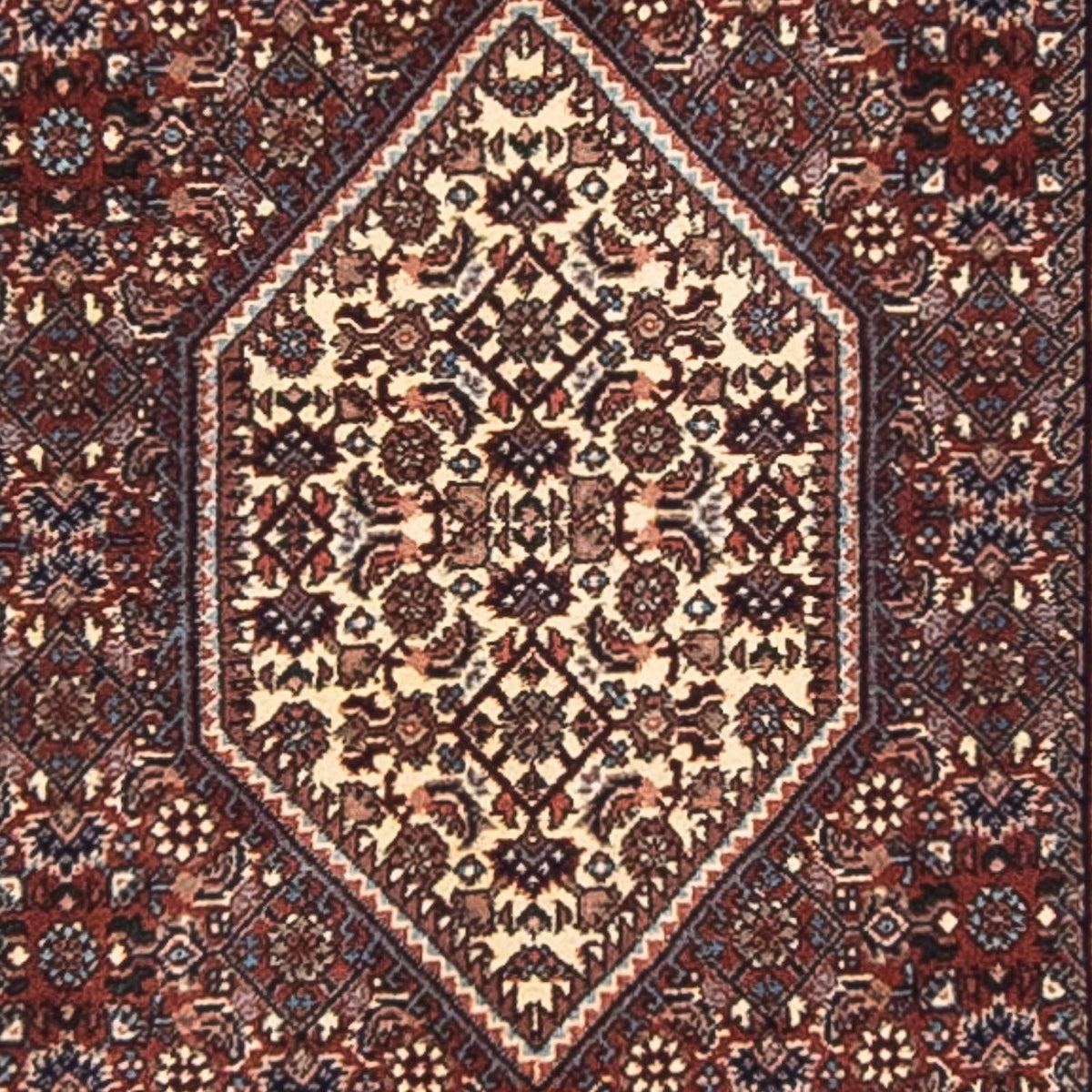 Loper Perzisch tapijt - Bijar - 364 x 78 cm - veelkleurig