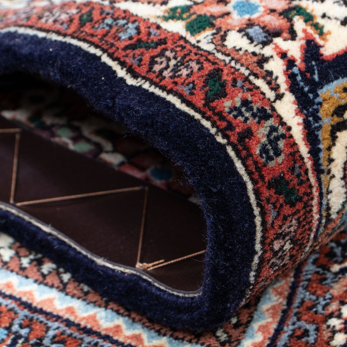 Loper Perzisch tapijt - Bijar - 364 x 78 cm - veelkleurig