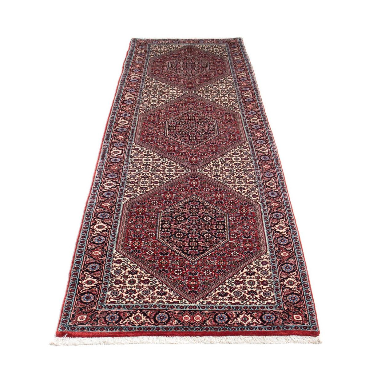 Loper Perzisch tapijt - Bijar - 316 x 82 cm - rood