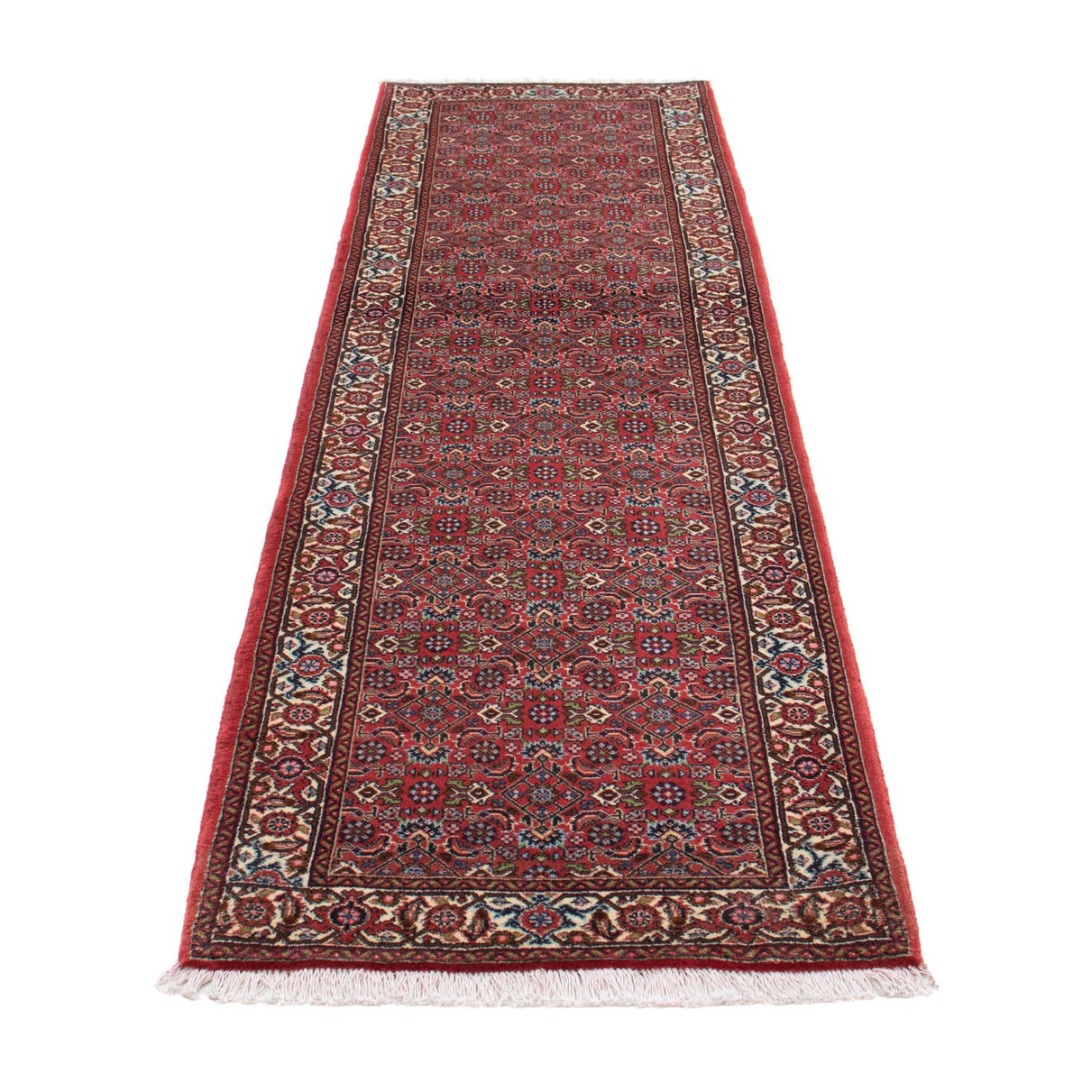 Loper Perzisch tapijt - Bijar - 243 x 68 cm - licht rood