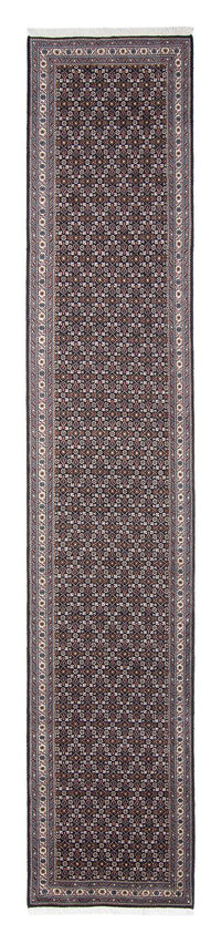 Loper Perzisch tapijt - Bijar - 400 x 70 cm - grijs
