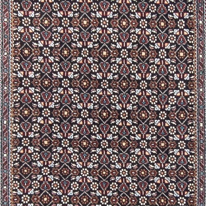 Loper Perzisch tapijt - Bijar - 400 x 70 cm - grijs