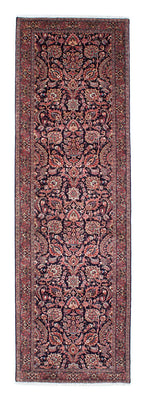 Loper Perzisch tapijt - Bijar - 298 x 83 cm - donkerblauw