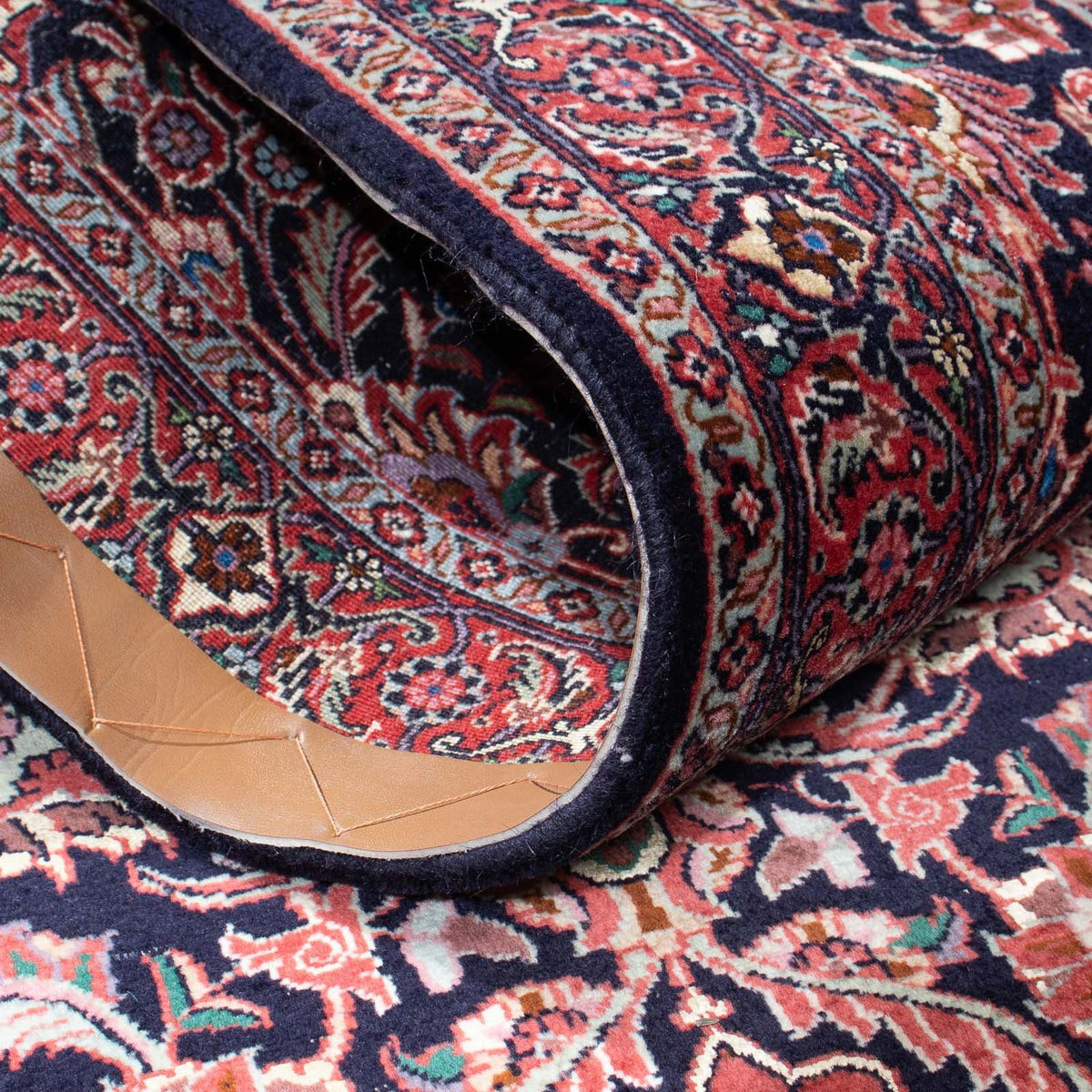 Loper Perzisch tapijt - Bijar - 298 x 83 cm - donkerblauw