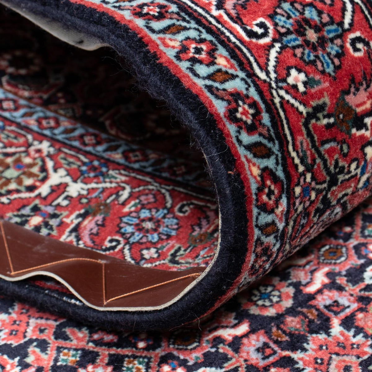 Loper Perzisch tapijt - Bijar - 418 x 86 cm - licht rood