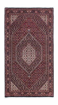 Loper Perzisch tapijt - Bijar - 196 x 108 cm - donkerblauw