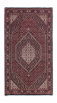 Loper Perzisch tapijt - Bijar - 196 x 108 cm - donkerblauw