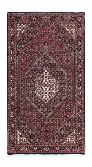 Loper Perzisch tapijt - Bijar - 196 x 108 cm - donkerblauw