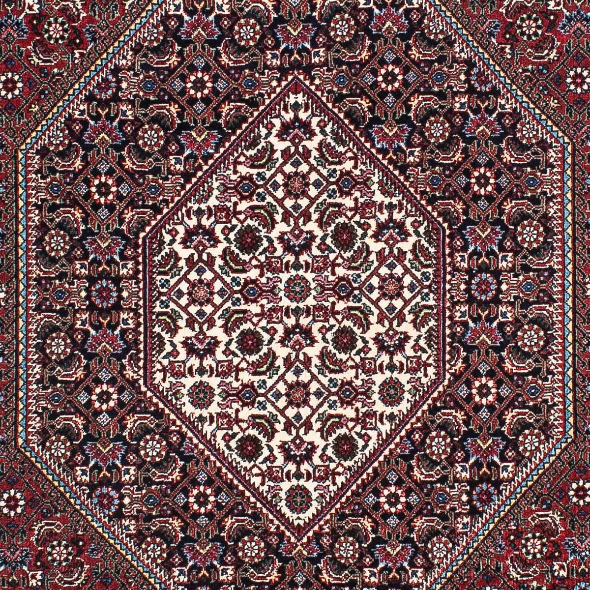 Loper Perzisch tapijt - Bijar - 196 x 108 cm - donkerblauw