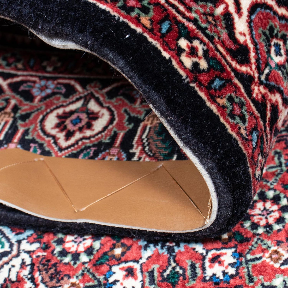 Loper Perzisch tapijt - Bijar - 196 x 108 cm - donkerblauw