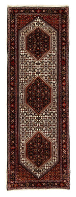 Loper Perzisch tapijt - Bijar - 235 x 74 cm - donkerrood