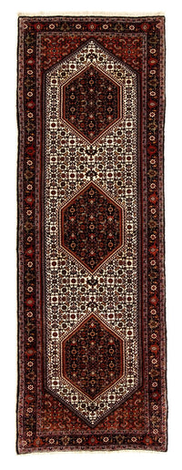 Loper Perzisch tapijt - Bijar - 235 x 74 cm - donkerrood