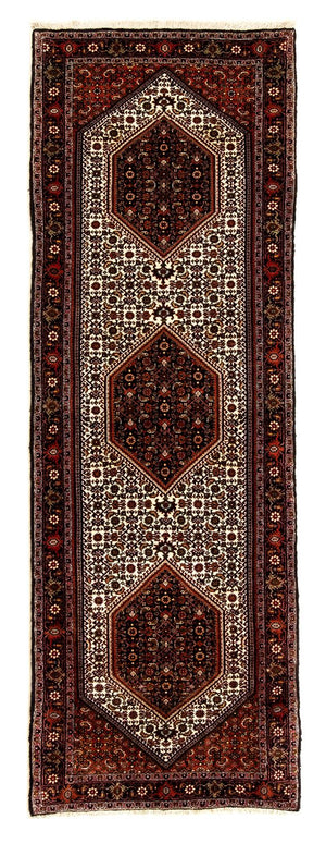 Loper Perzisch tapijt - Bijar - 235 x 74 cm - donkerrood