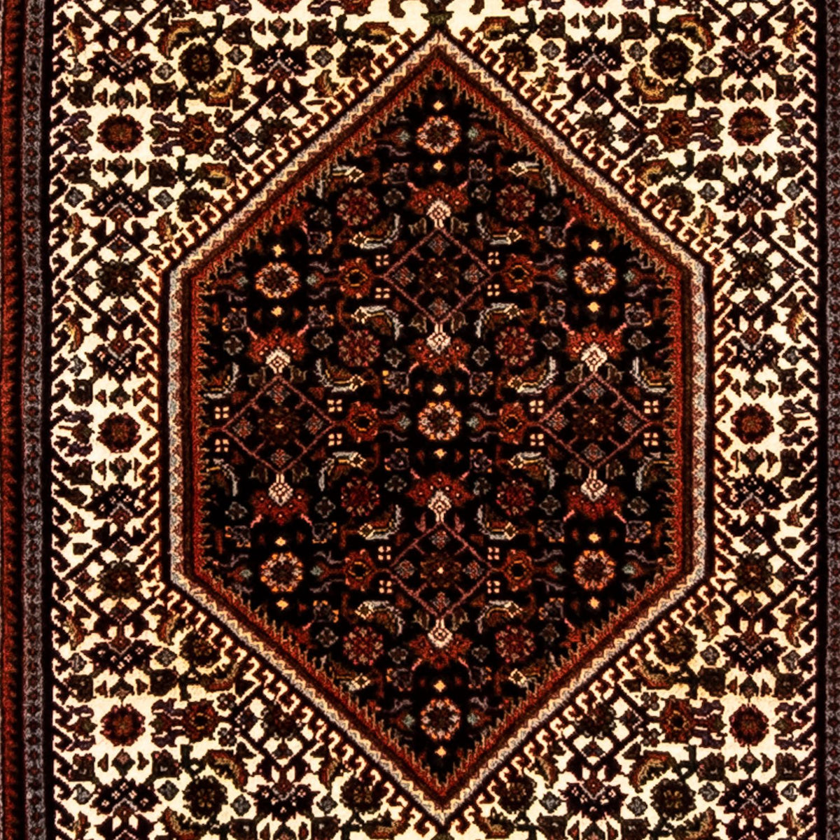 Loper Perzisch tapijt - Bijar - 235 x 74 cm - donkerrood