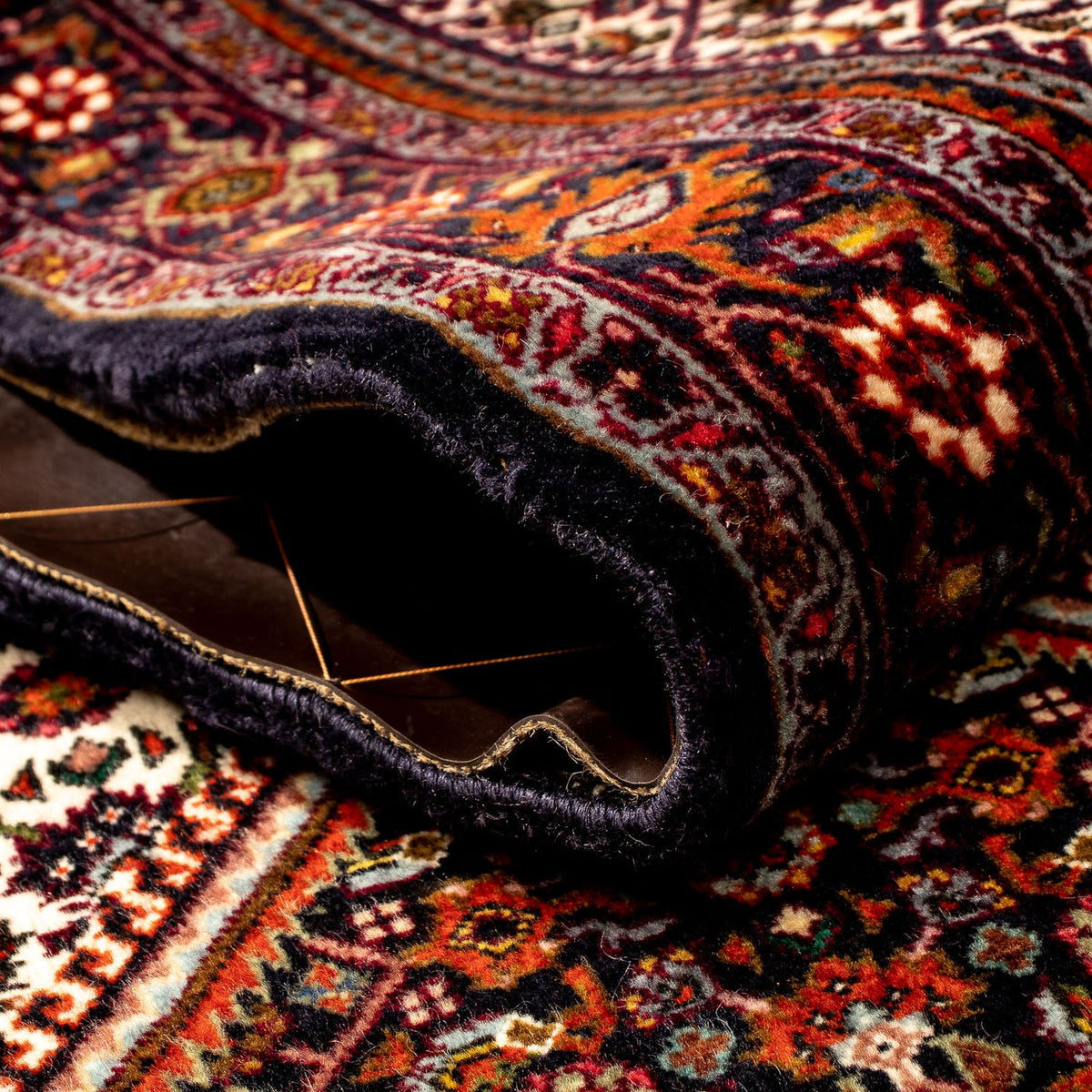 Loper Perzisch tapijt - Bijar - 235 x 74 cm - donkerrood