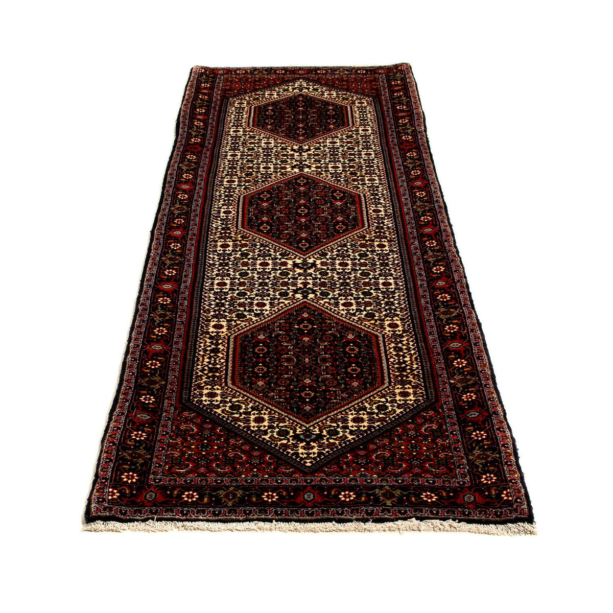 Loper Perzisch tapijt - Bijar - 235 x 74 cm - donkerrood