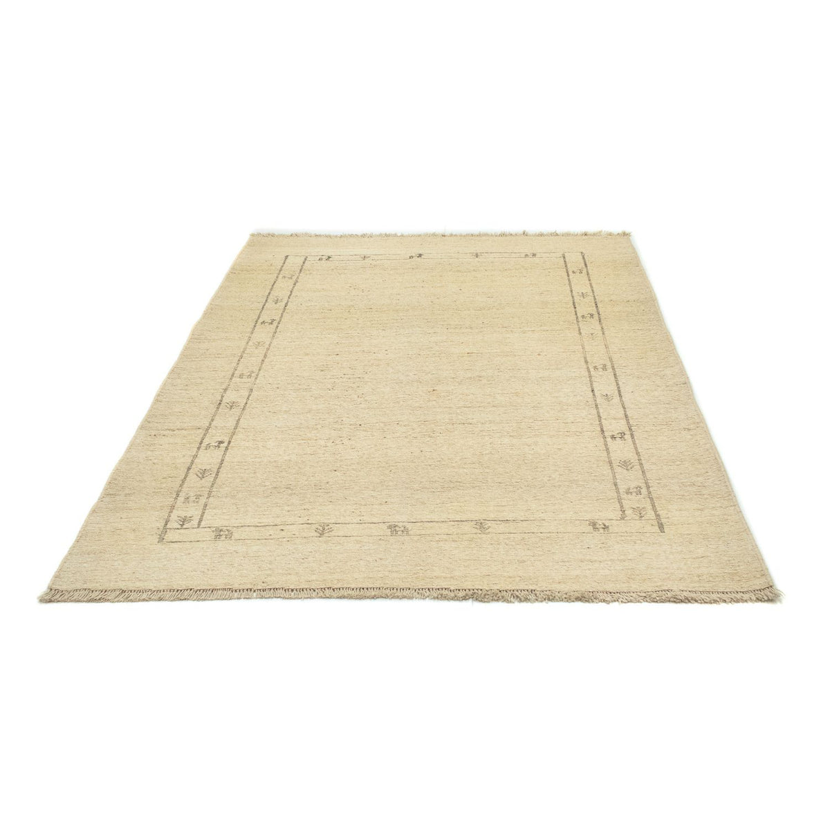 Gabbeh tapijt - Perzisch - 197 x 147 cm - beige