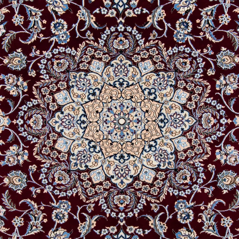 Perzisch tapijt - Nain - Koninklijk - 305 x 201 cm - donkerrood