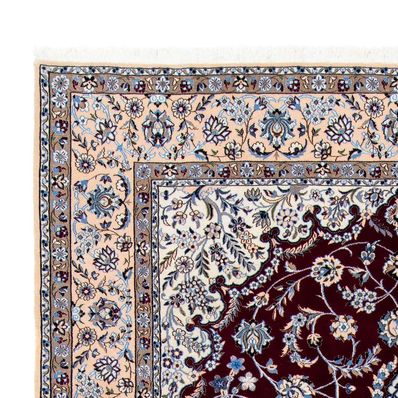 Perzisch tapijt - Nain - Koninklijk - 305 x 201 cm - donkerrood