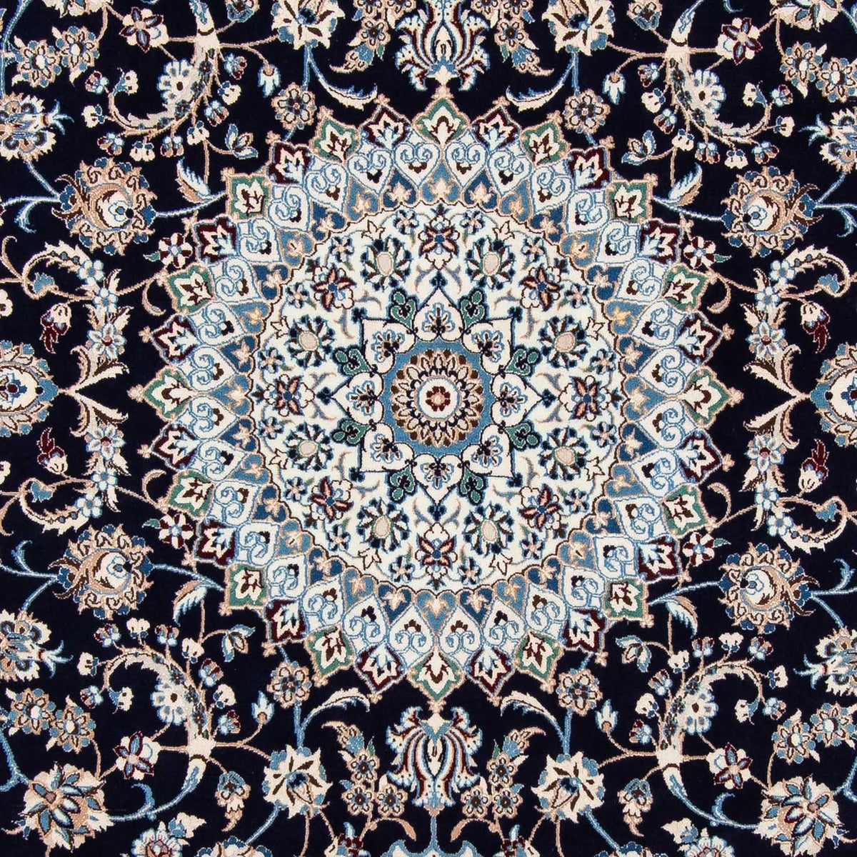 Perzisch tapijt - Nain - Koninklijk - 319 x 203 cm - zwart