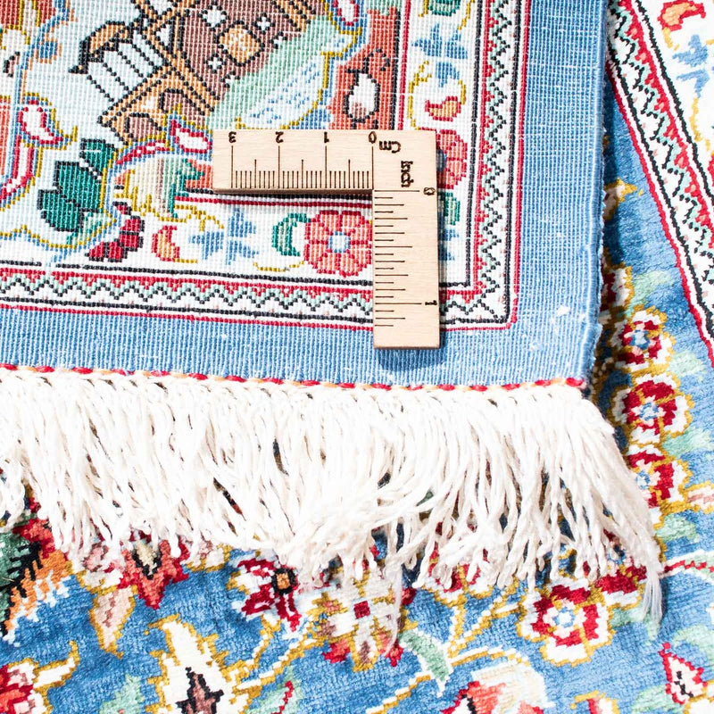 Perzisch tapijt - Ghom - 119 x 81 cm - lichtblauw