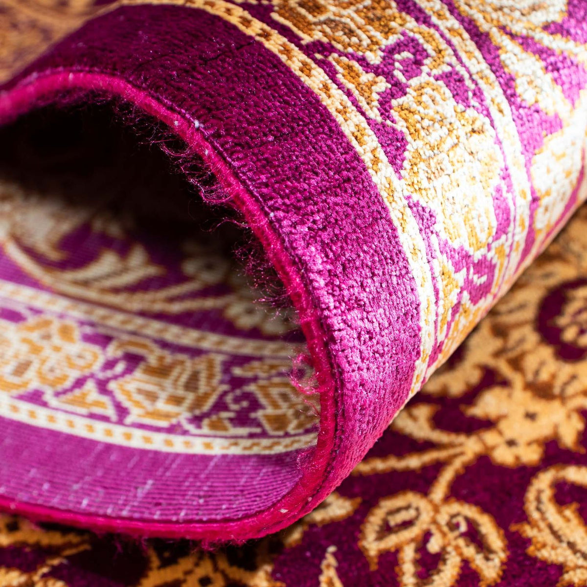 Perzisch tapijt - Ghom - 150 x 100 cm - paars