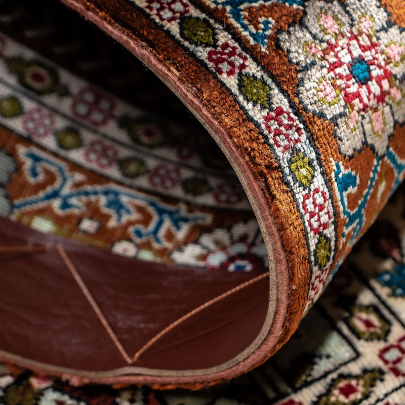 Perzisch tapijt - Ghom - 91 x 59 cm - veelkleurig