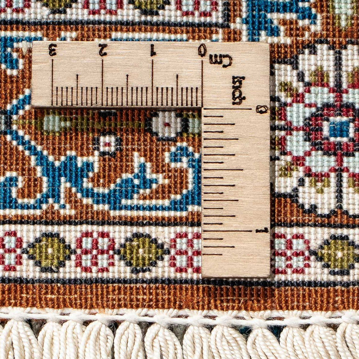 Perzisch tapijt - Ghom - 91 x 59 cm - veelkleurig