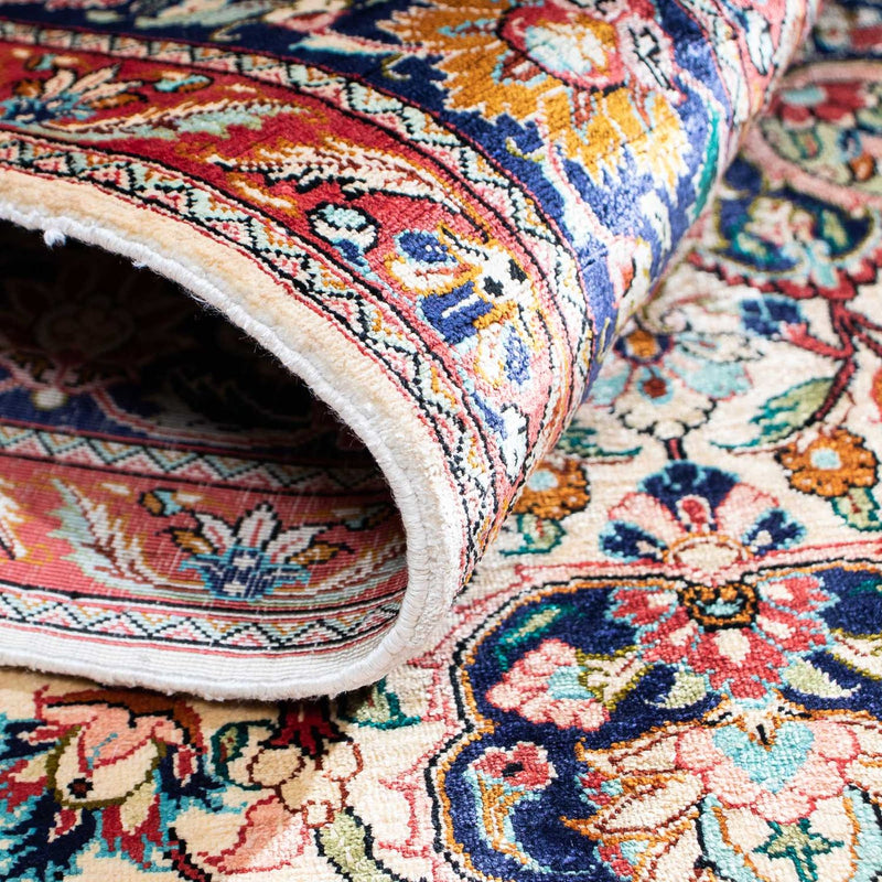 Perzisch tapijt - Ghom - 155 x 104 cm - beige