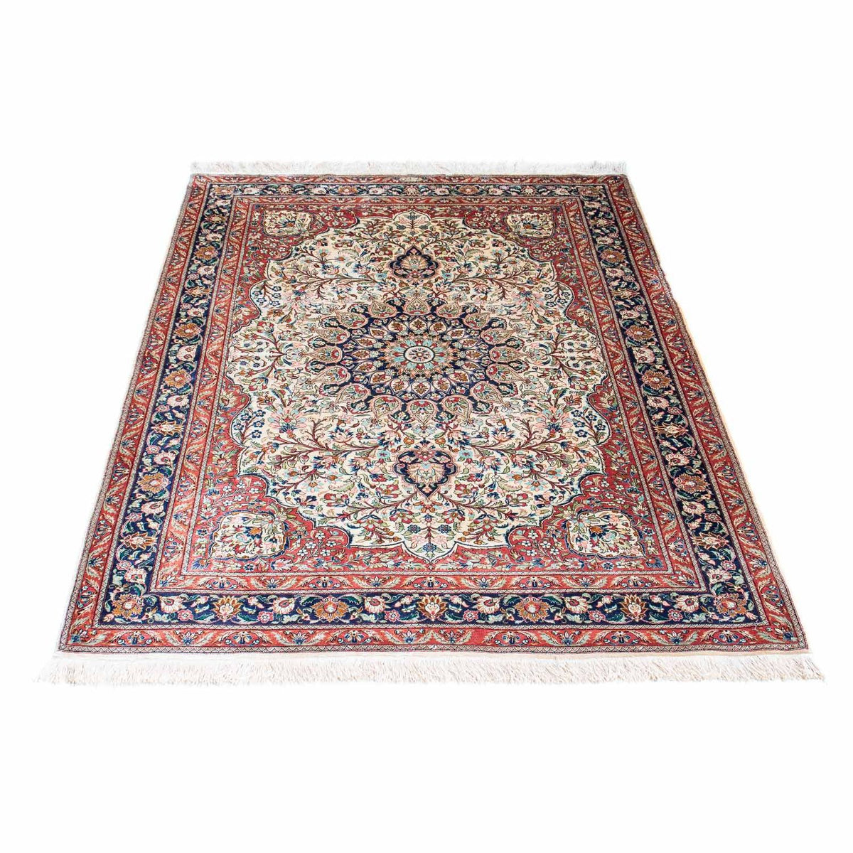 Perzisch tapijt - Ghom - 155 x 104 cm - beige