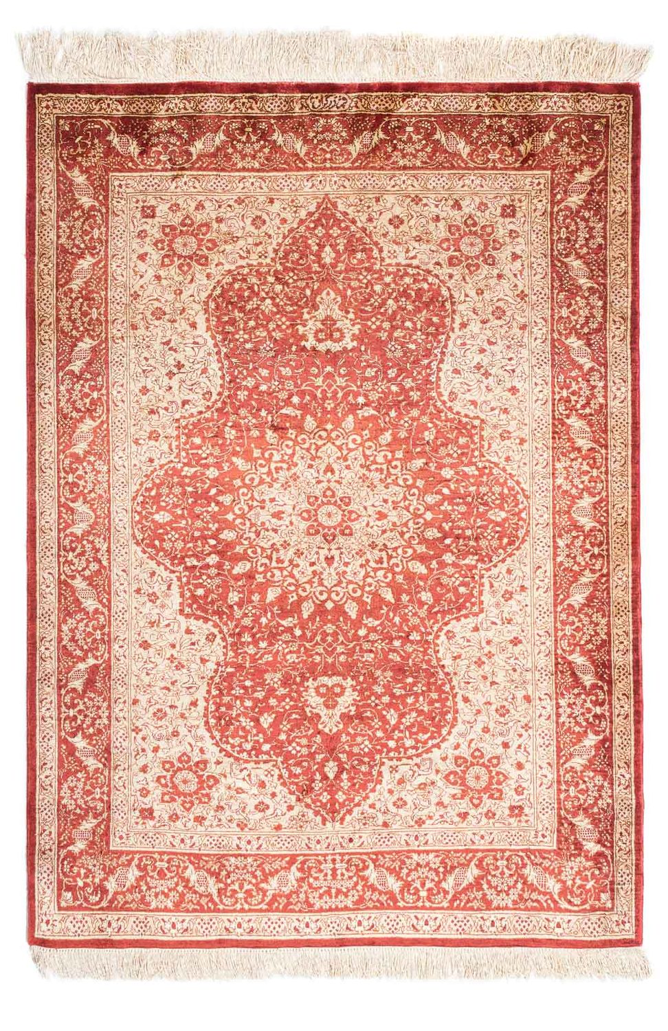 Oosters tapijt - Hereke - 122 x 69 cm - donkerrood